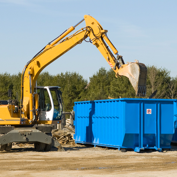 are there any restrictions on where a residential dumpster can be placed in Middlebranch OH